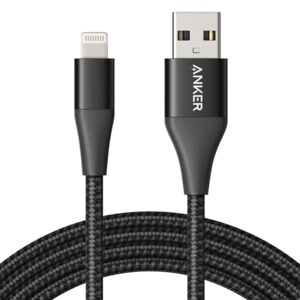 Anker PowerLine II Cable with Lightning Black 6ft Anker PowerLine II Cable with Lightning Black 6ft